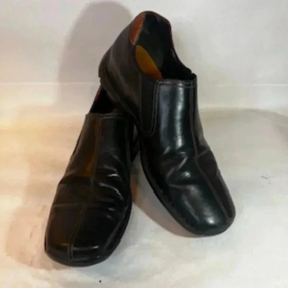 Cole Haan Black Leather Slip On Loafers Men’s Size 9.5 EUC - Picture 1 of 13